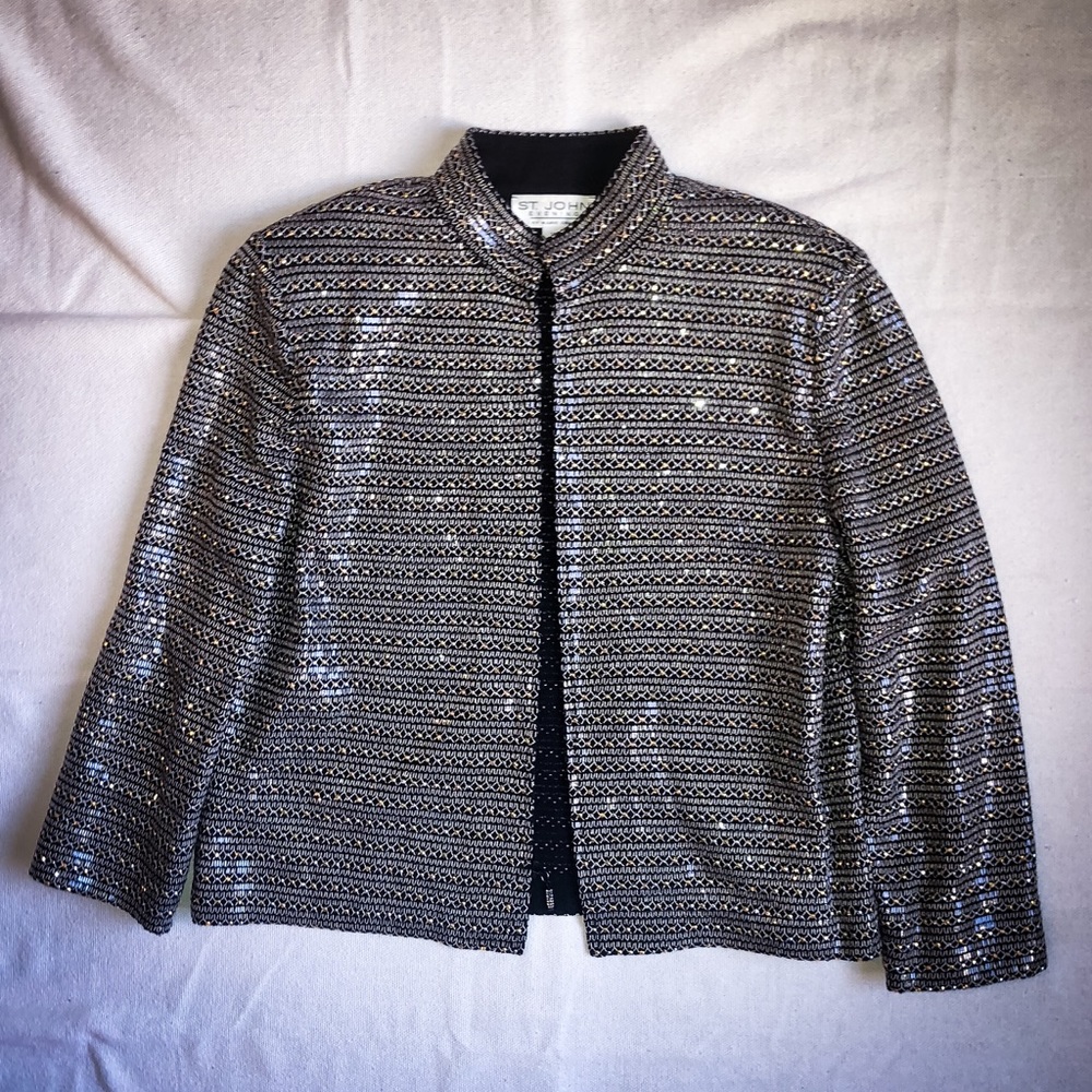 Sequined St. John’s Evening Blazer